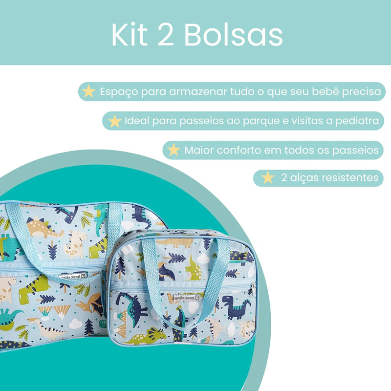 Kit 2 Bolsa Maternidade para Menino - BEST SLING 🦖