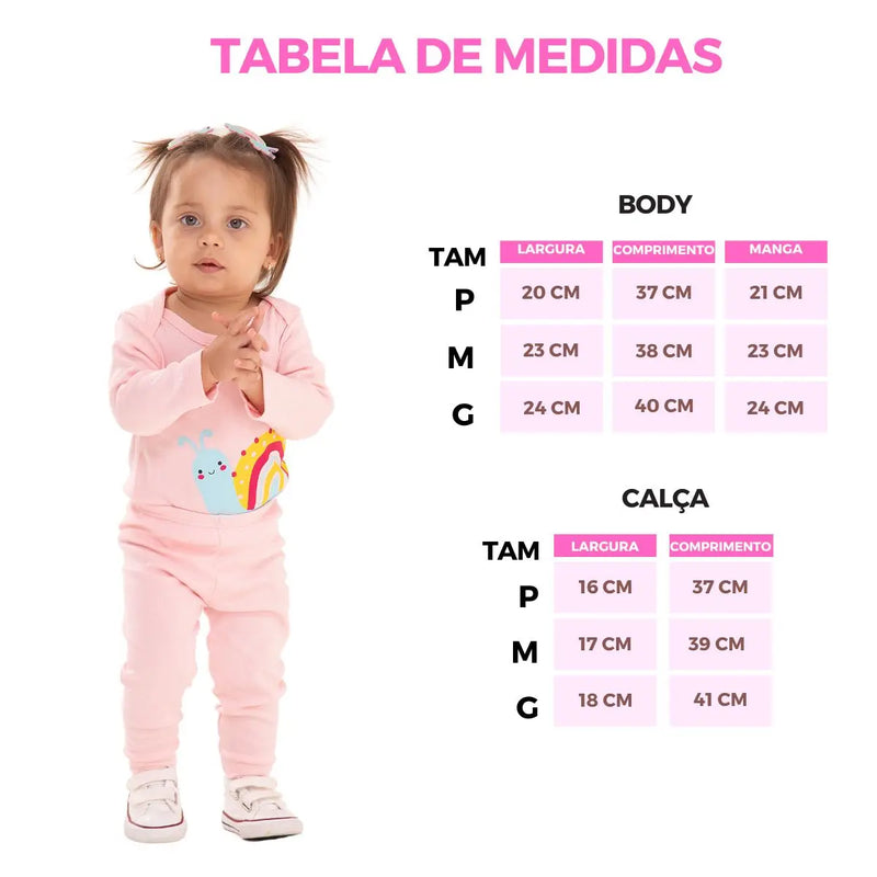 Kit de 12 Peças de Roupas para Bebê Menina