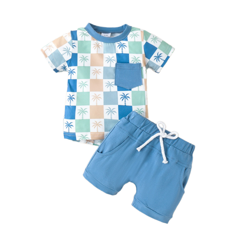 🌞 Conjunto de Shorts e Camiseta Infantil – Estilo e Conforto para o Verão! 🌞