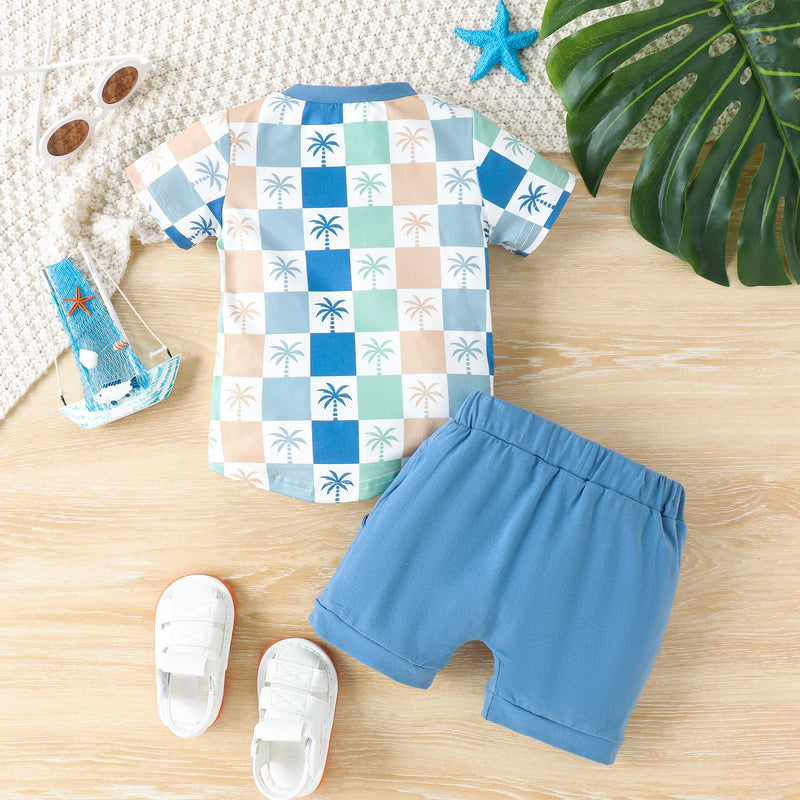 🌞 Conjunto de Shorts e Camiseta Infantil – Estilo e Conforto para o Verão! 🌞