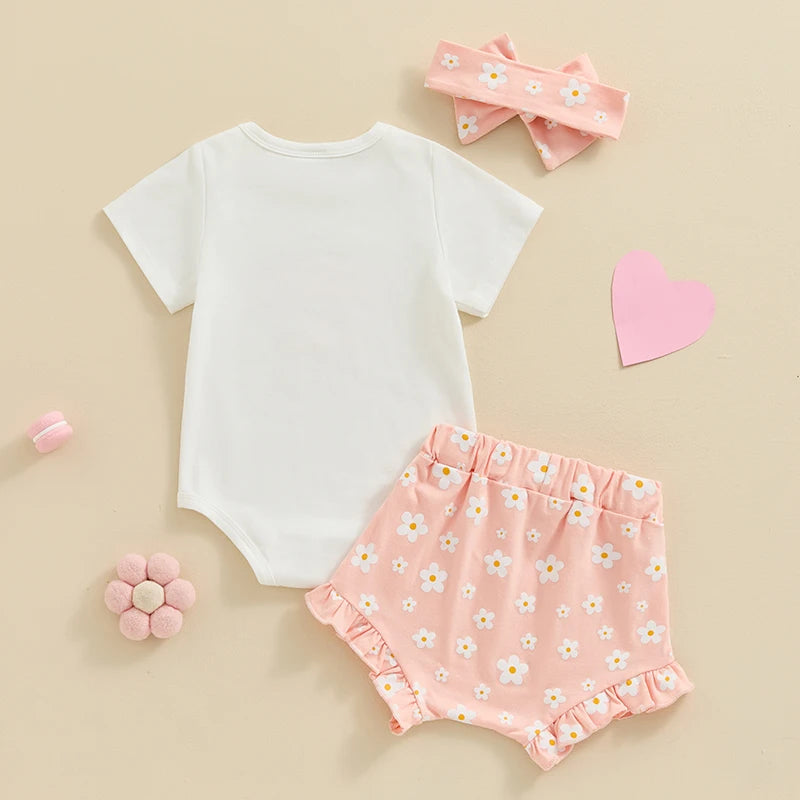 🌸 Conjunto de Verão 3 Peças para Bebê Menina - Estilo e Conforto! 🌸