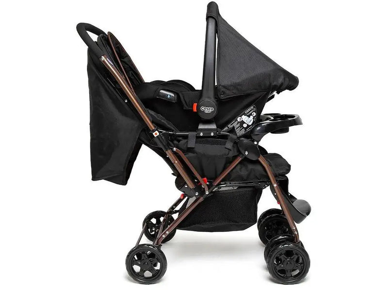 Carrinho de Bebê com Bebê Conforto Cosco Kids Travel System TS DUO Reverse 0 a 15kg