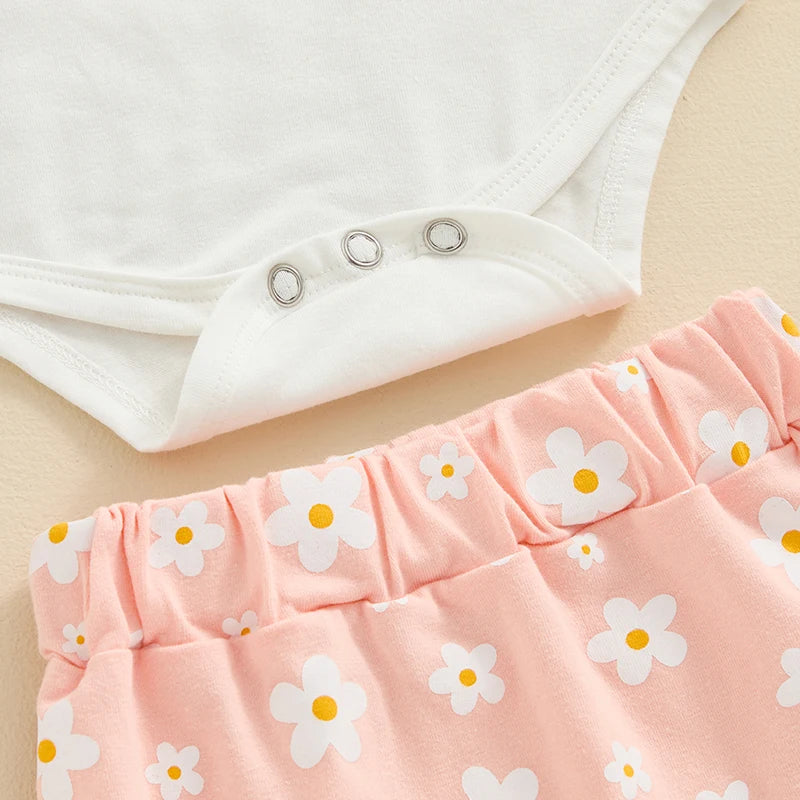 🌸 Conjunto de Verão 3 Peças para Bebê Menina - Estilo e Conforto! 🌸